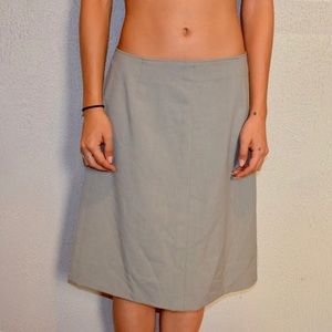 Gray Work Pencil Skirt